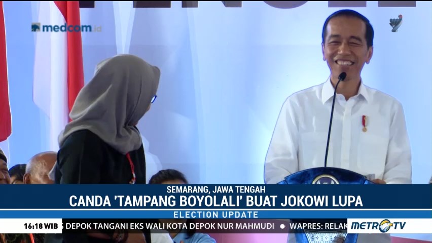 Canda 'Tampang Boyolali' Buat Jokowi Gagal Fokus