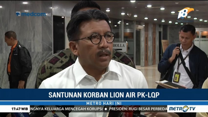 Jasa Raharja Berikan Santunan ke 100 Ahli Waris Korban Lion Air