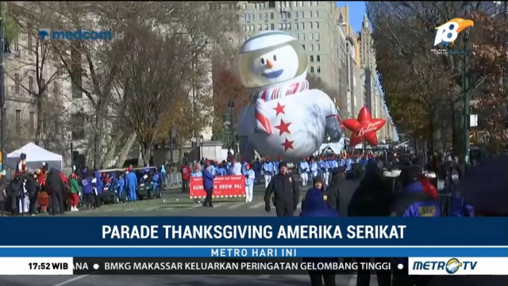 16 Balon Raksasa Meriahkan Parade Thanksgiving di New York