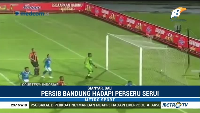 Persib Bandung Imbangi Perseru Serui 2-2