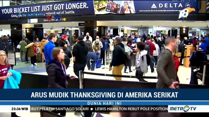 Arus Mudik Thanksgiving di Amerika Serikat