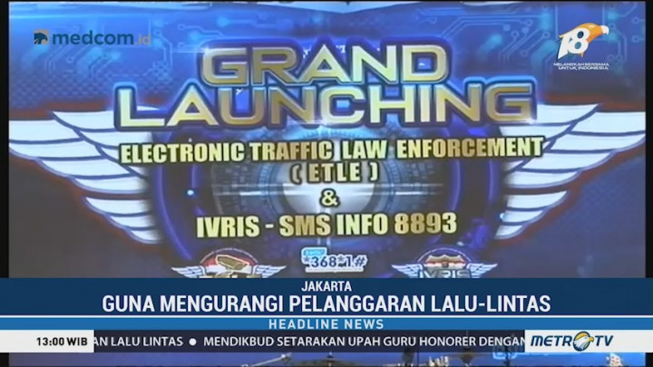 Polri Luncurkan Sistem Tilang Elektronik
