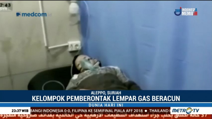 Kelompok Pemberontak di Suriah Lempar Gas Beracun kepada Warga Sipil