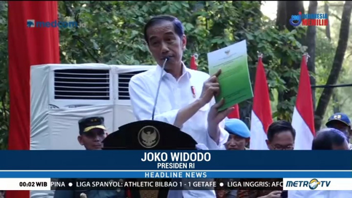 Jokowi Serahkan SK Perhutanan Sosial ke Masyarakat di Sumsel