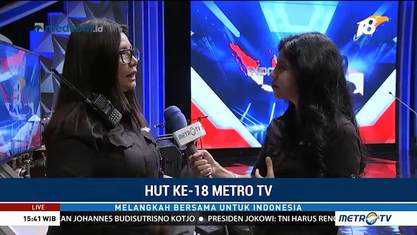 Persiapan Acara Puncak HUT ke-18 Metro TV