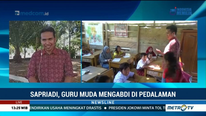 Kisah Sapriadi, Guru Muda yang Mengabdi di Pedalaman