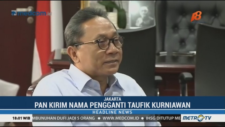PAN Kirim Nama Pengganti Taufik Kurniawan ke DPR