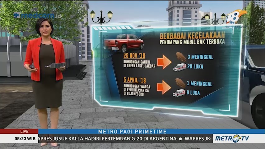 Rentetan Kecelakaan Penumpang Mobil Pick Up