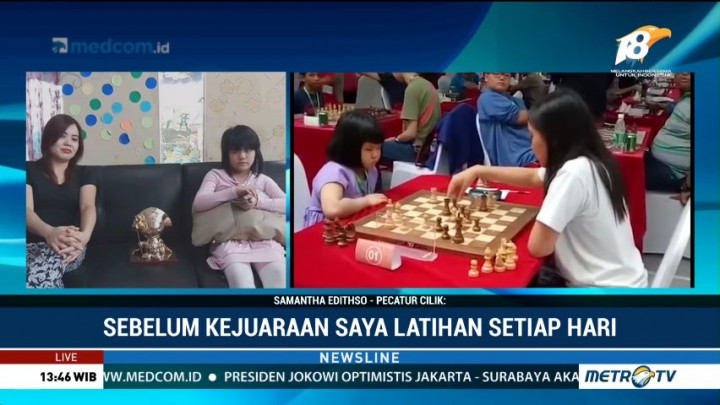 Lebih Dekat dengan Pecatur Cilik Samantha Edithso