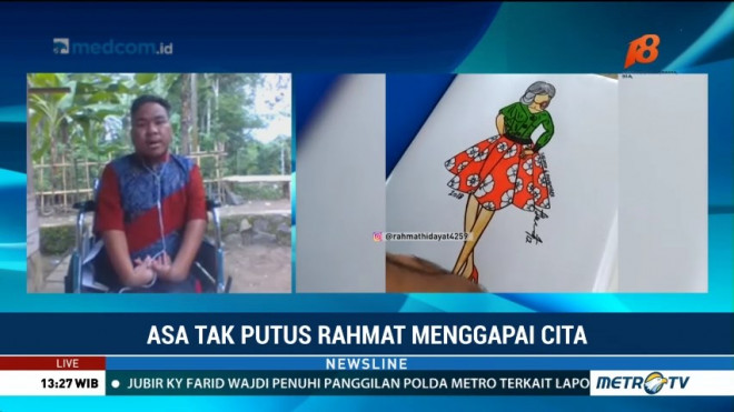 Kegigihan Rahmat, Pria Difabel Menggapai Cita Jadi Desainer