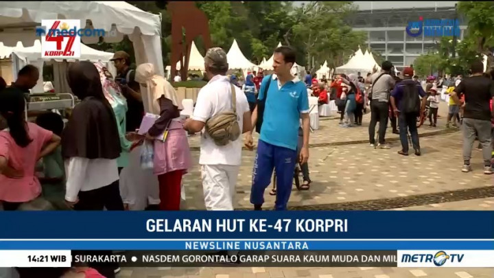 Kemeriahan Pasar Rakyat HUT Korpri