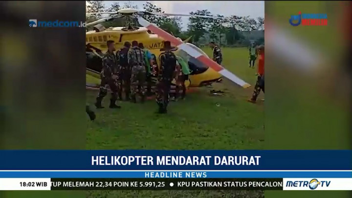 Helikopter Mendarat Darurat di Jeneponto