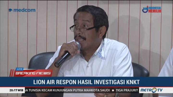 Respons Lion Air atas Hasil Investigasi Awal Lion Air PK-LQP