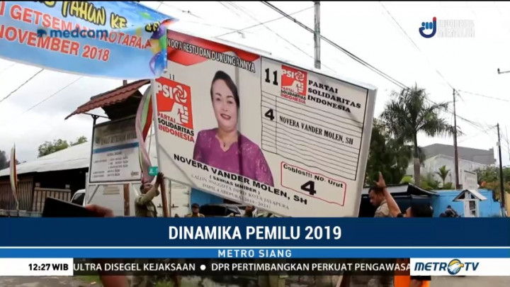 Bawaslu Jayapura Tertibkan Ratusan APK yang Melanggar