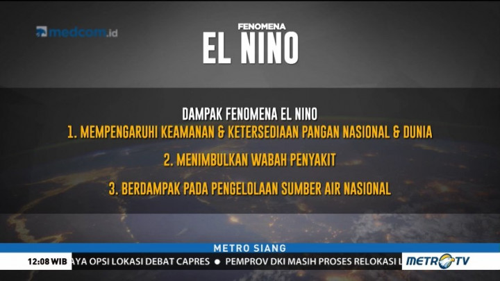 Kesiapan Indonesia Hadapi Fenomena El Nino