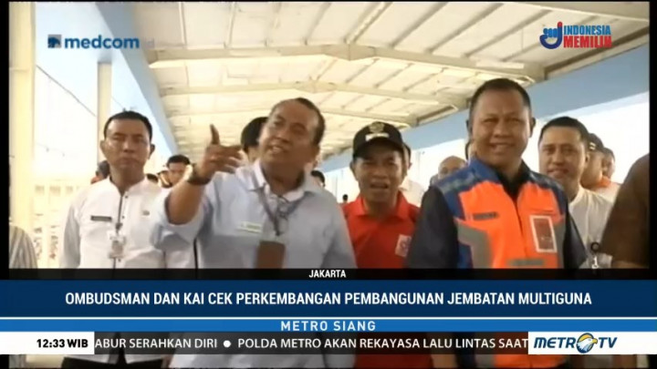 Ombudsman dan PT KAI Tinjau Skybridge Tanah Abang