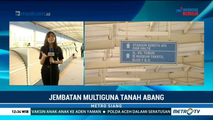 Pengoperasian Skybridge Pasar Tanah Abang Ditunda