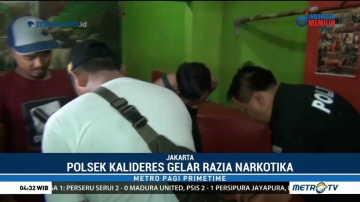 Polsek Kalideres Gelar Razia Narkoba, Lima Orang Diamankan