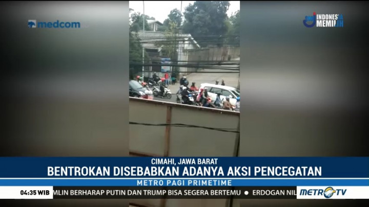 Dua Kelompok Bermotor di Cimahi Terlibat Bentrokan