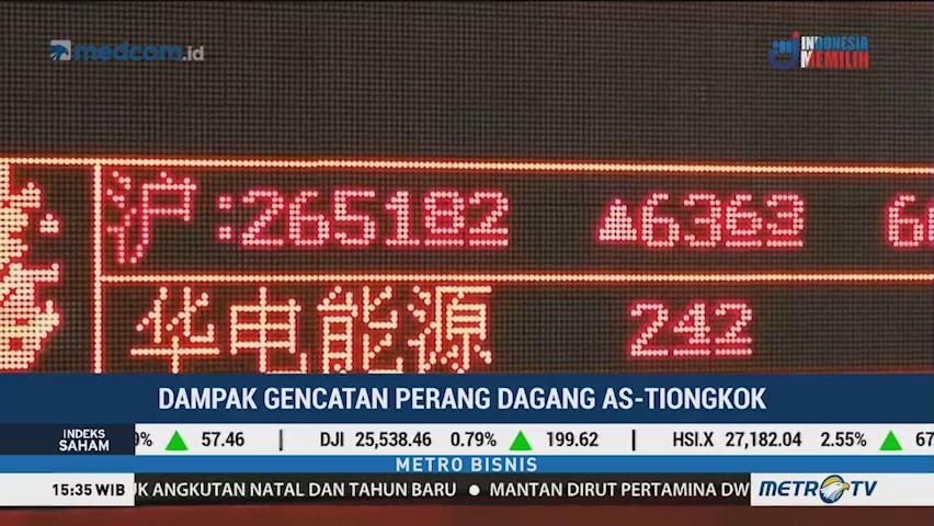 Dampak Gencatan Perang Dagang AS-Tiongkok