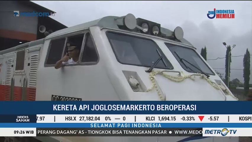 Kereta Joglosemarkerto Resmi Beroperasi