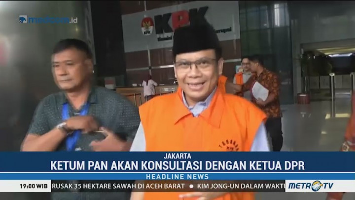 PAN Belum Serahkan Surat Pengganti Taufik Kurniawan