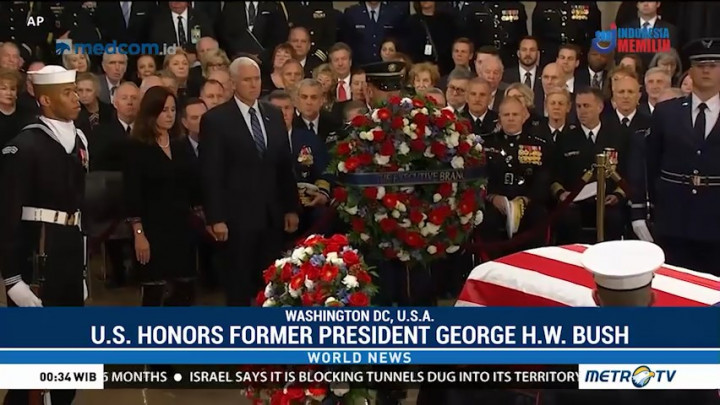 US Honors Former President Gorge H.W. Bush in Washington