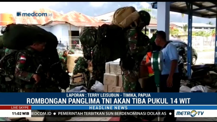 Panglima TNI Tinjau Lokasi Penembakan di Papua Siang Ini