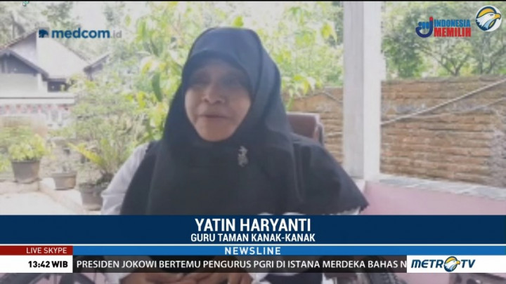 Keterbatasan tak Halangi Semangat Yatin Haryanti Mengajar