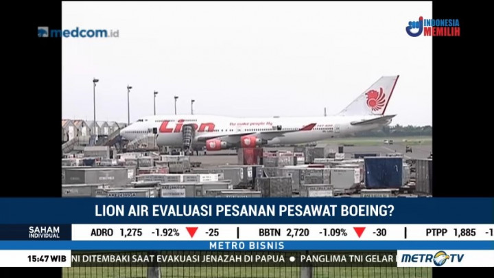 Lion Air Evaluasi Pesanan Pesawat Boeing?