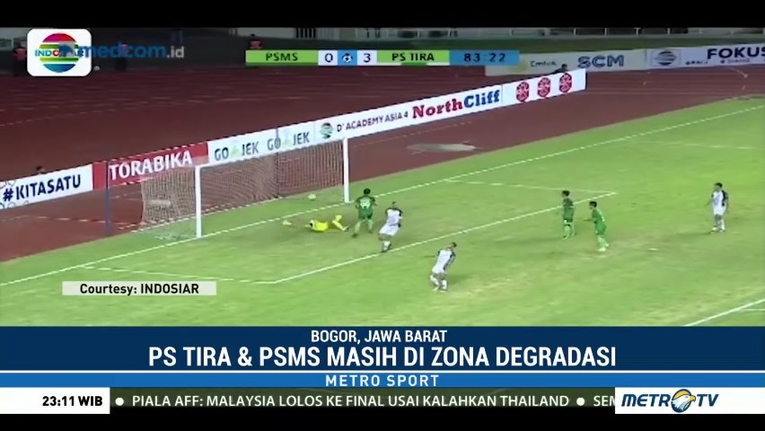 PSMS Medan Takluk 2-4 dari PS Tira