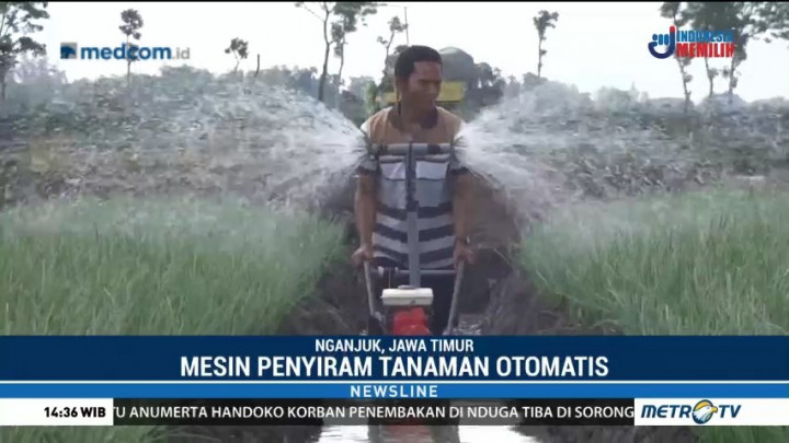 Inovasi Mesin Penyiram Tanaman Otomatis Karya Petani di Nganjuk