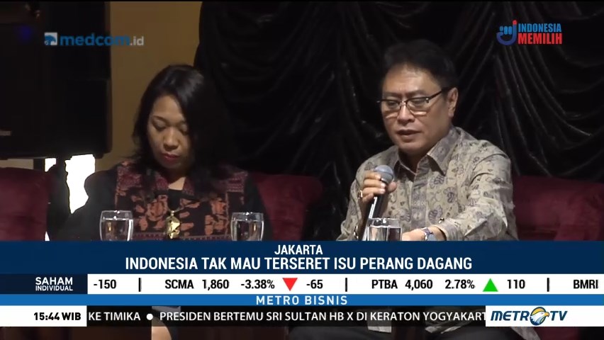Indonesia Tak Mau Terseret Isu Perang Dagang AS-Tiongkok