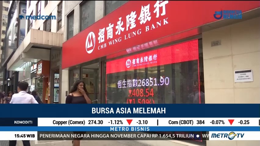 Bursa Saham Asia Kompak Melemah