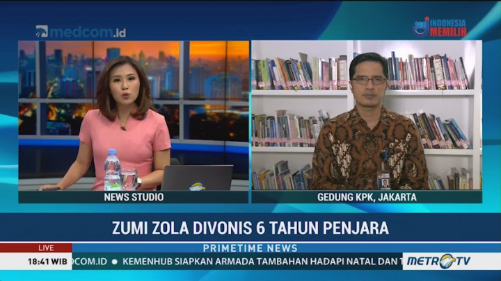 KPK Pikir-pikir Ajukan Banding Atas Vonis Zumi Zola