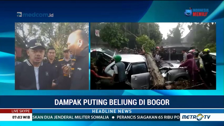 Wali Kota Bogor: 900 Rumah Terdampak Bencana Puting Beliung