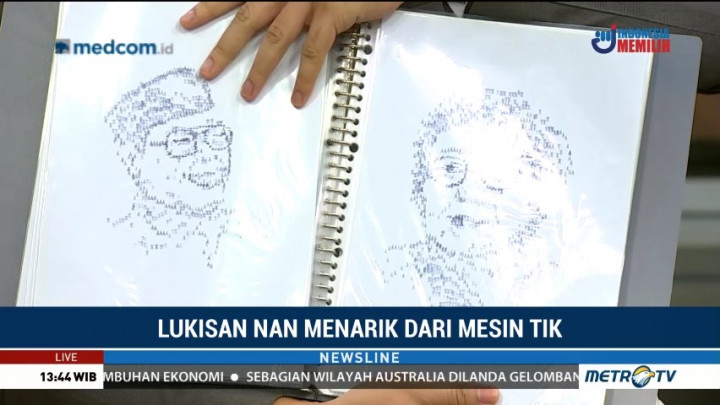 Lukisan Unik dari Mesin Tik