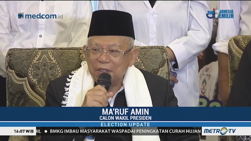 Ma'ruf Amin: Saya Berteman dengan Media