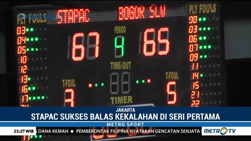 Stapac Jakarta Menang Tipis Atas Bogor Siliwangi
