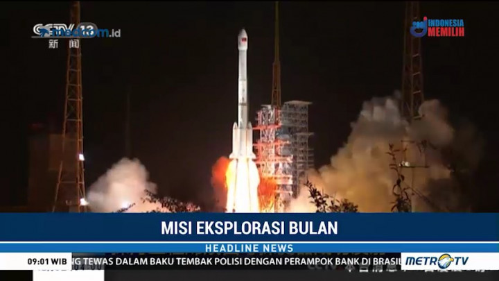 Tiongkok Luncurkan Roket untuk Misi Eksplorasi Bulan