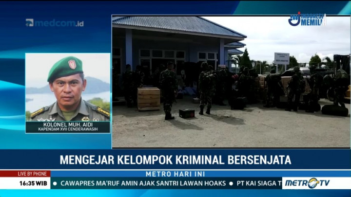 TNI-Polri Terus Berupaya Cari Korban dan Kejar KKB