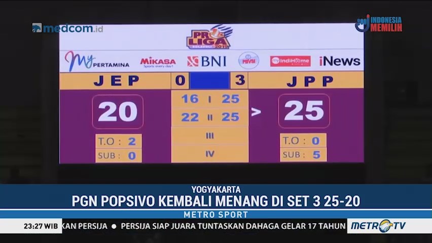 Tim Putri PGN Popsivo Polwan Tundukkan Jakarta Elektrik PLN