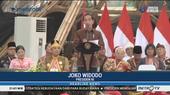 Presiden Jokowi Hadiri Kongres Kebudayaan Indonesia 2018