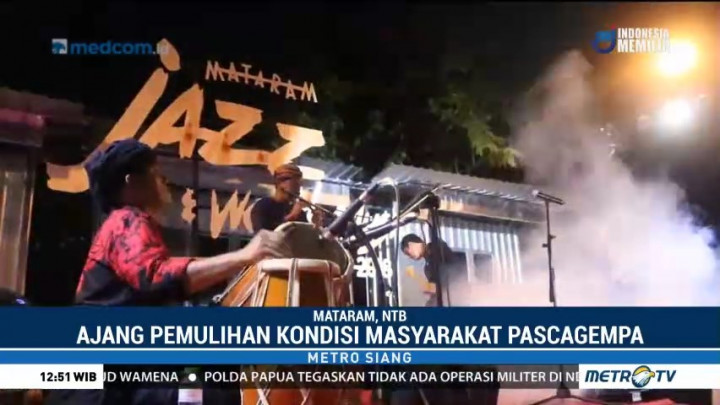 Mataram Jazz Festival Jadi Ajang Pemulihan Trauma Pascagempa