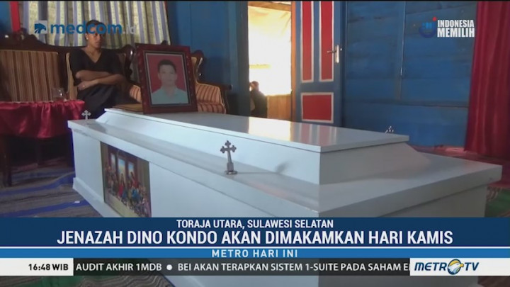 Jenazah Dino Kondo Korban Penembakan KKB Dimakamkan di Toraja