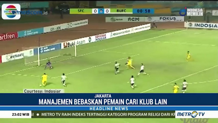 Sriwijaya FC Harus Turun Kasta ke Liga 2