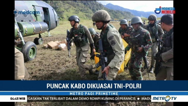TNI-Polri Kuasai Puncak Kabo Papua