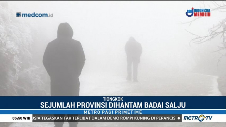 Badai Salju Landa Tiongkok