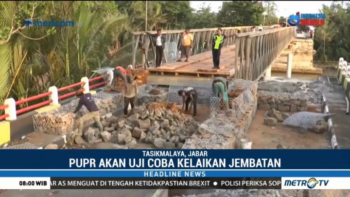 Jembatan Sementara Cipatujah akan Diuji Coba