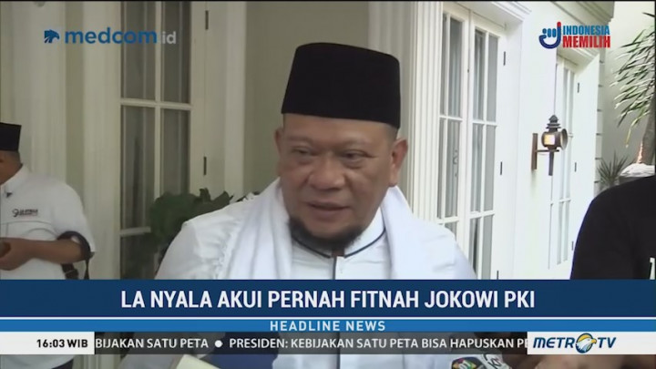 La Nyalla Mattalitti Akui Pernah Ikut Sebarkan Isu Jokowi PKI